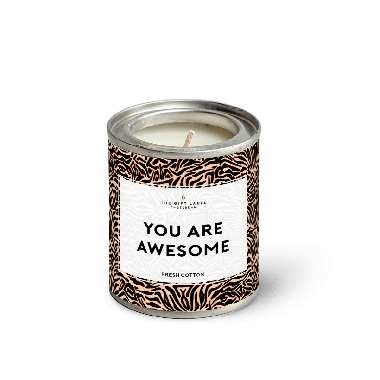 Candletin90gr - You Are Awesome II - Fresh Cotton