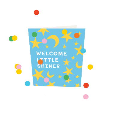 Confetti Cards - Welcome Little Shiner V3
