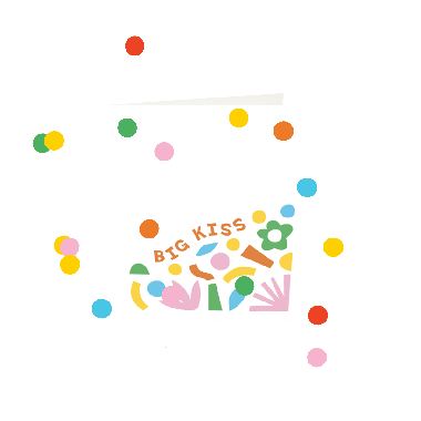 Confetti Cards - Big Kiss V3