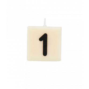 Letter and numbers candle - 1