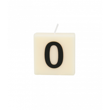 Letter and numbers candle - 0