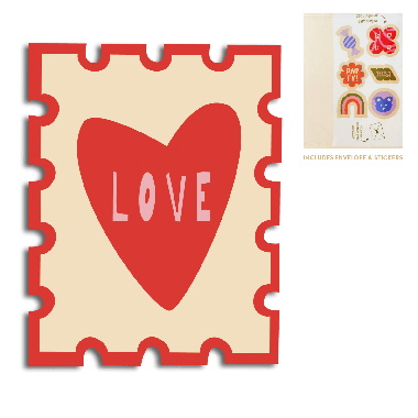 Cut-out card - Love