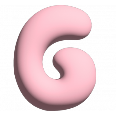 Wall Letter - G - Pink