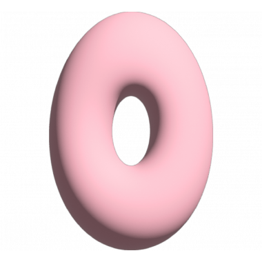 Wall Letter - O - Pink